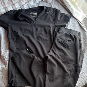 Grey's Anatomy black Scrub Set